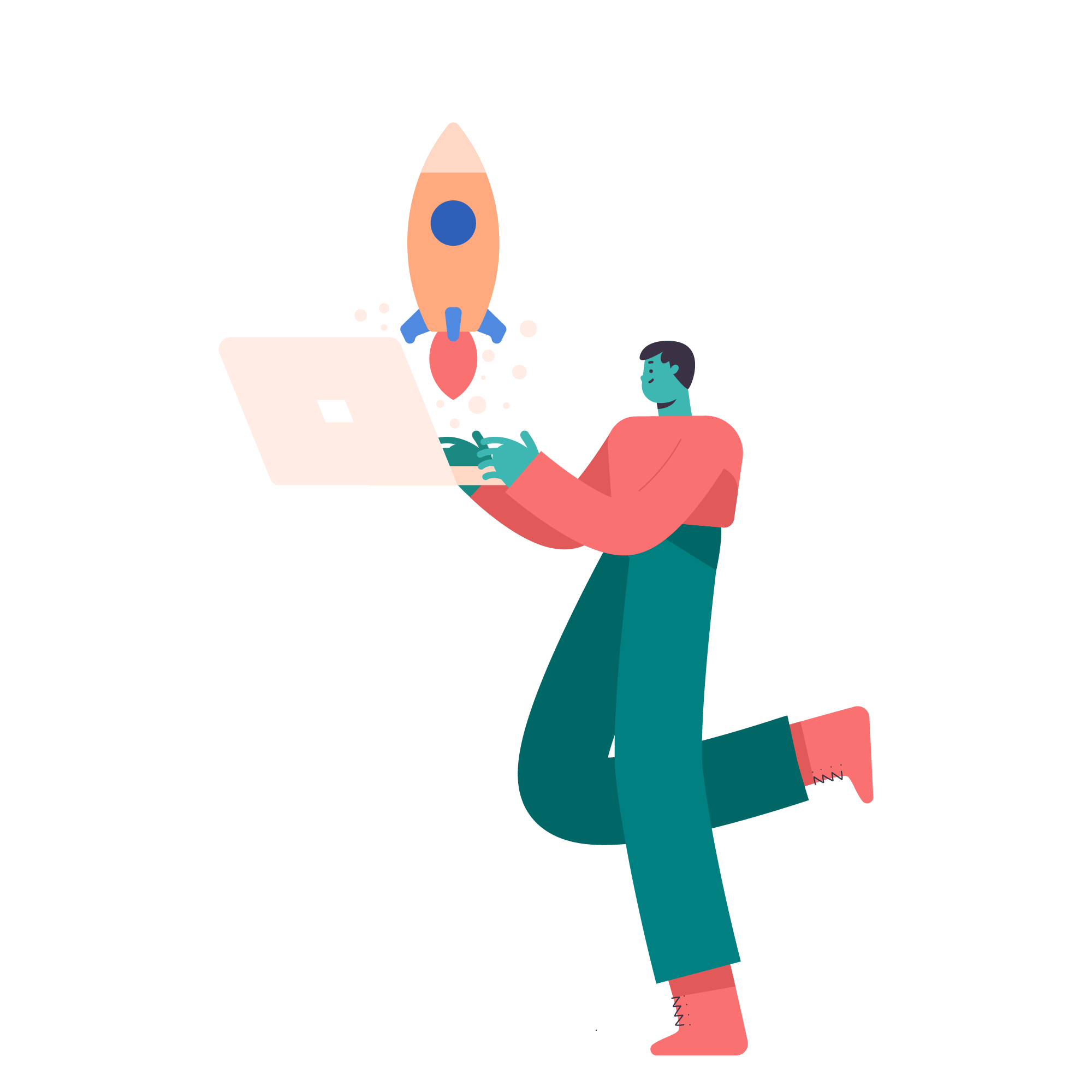 business _ launch, rocket, start up, laptop, computer@2x